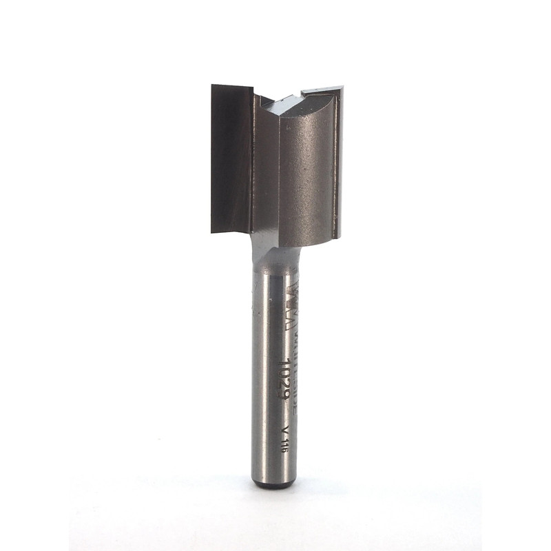 Double Flute Straight Cut Router Bit - 1/4" SH - Diameter:11/16" - Cutting Length:3/4" - Overall Length:2-1/8"